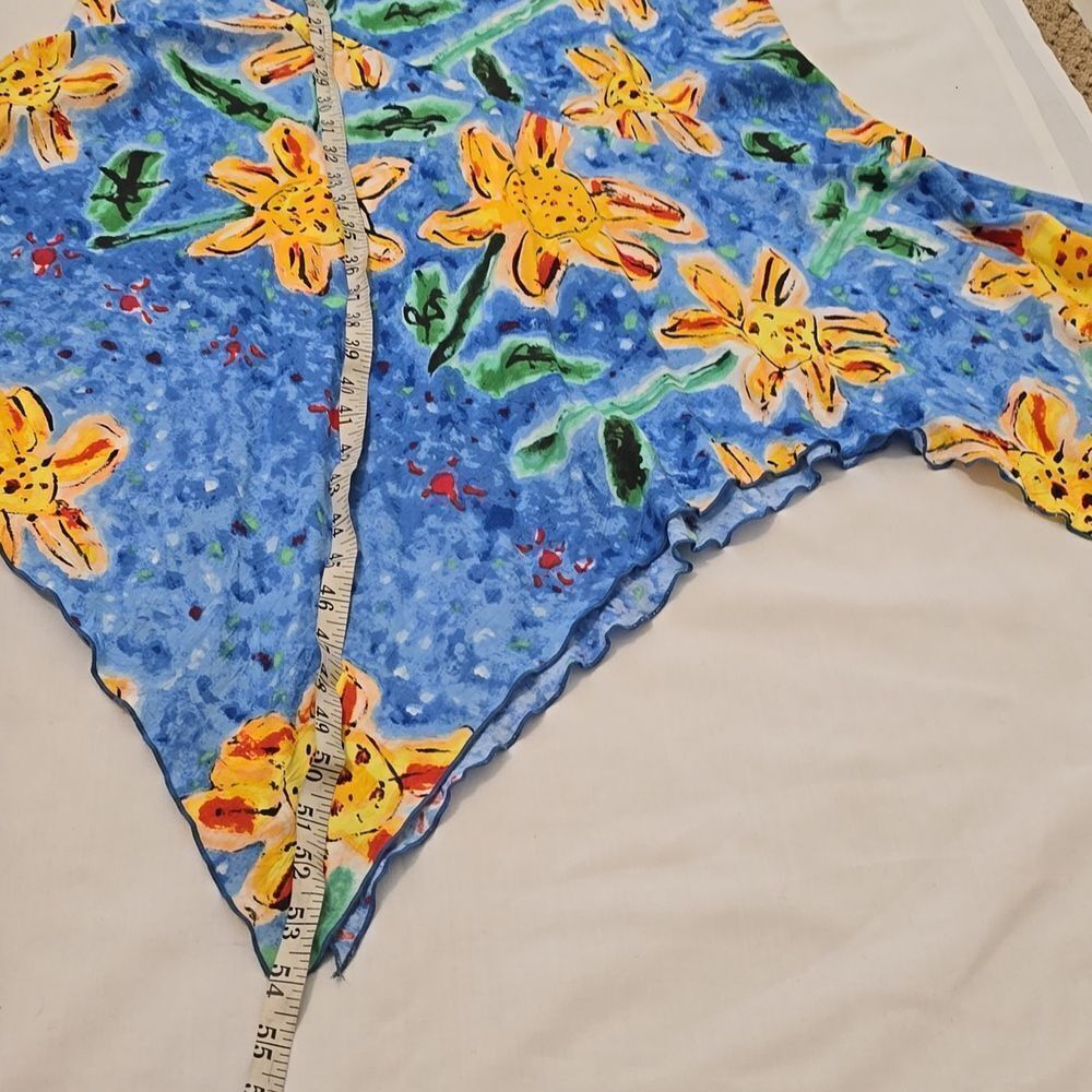 - Jams World Strappy Sunflower Scarf Hem Sundress Size M - Picture 6 of 8